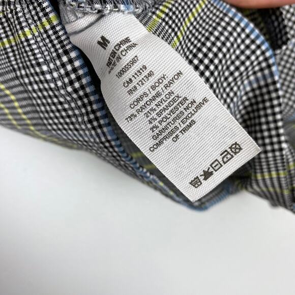 Garage Regina Halter Plaid Cropped Fitted Stretch Retro Inspired Strappy Medium - Picture 7 of 8